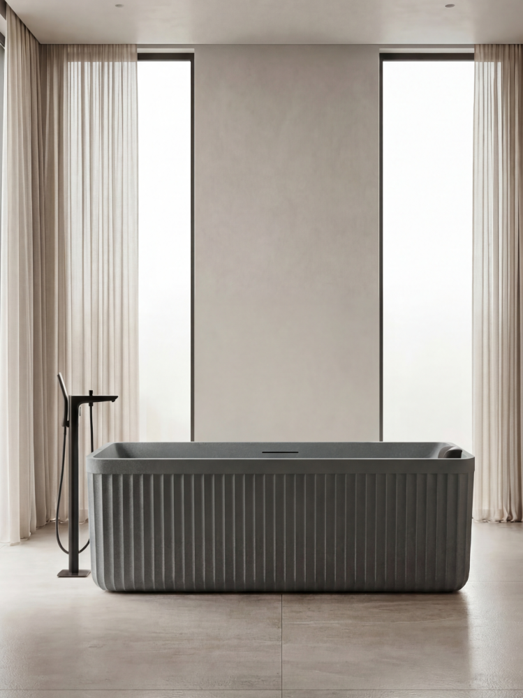 Ванна из искусственного камня AltroBagno Cinzia 090107 Granite Gray