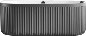 Ванна из искусственного камня AltroBagno Fabiana 090210 Cement Grey & White