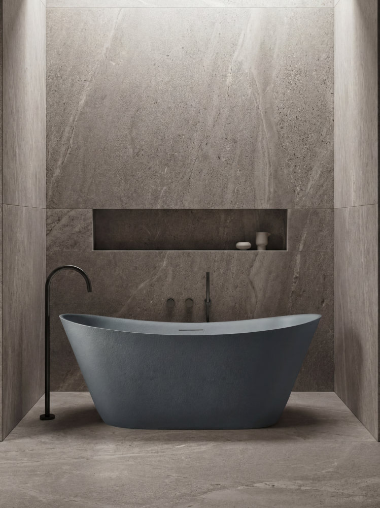 Ванна из искусственного камня AltroBagno Fiorina 090217 Granite Gray