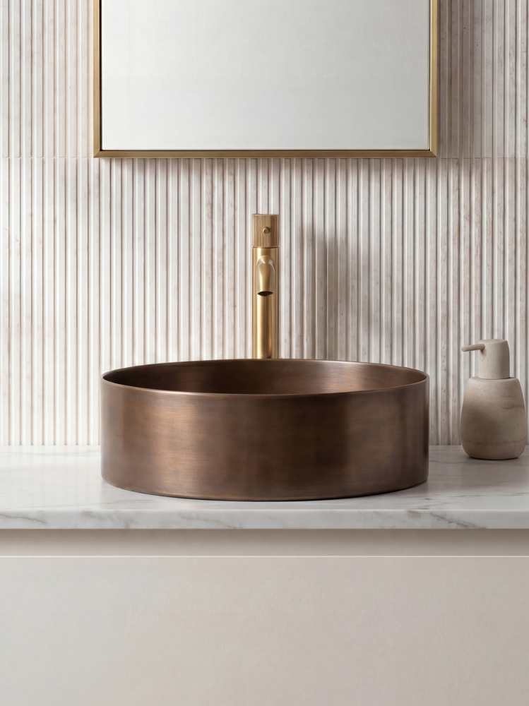 Раковина ALTROBAGNO Луна (Luna) 001004 BrAn из нержавеющей стали
