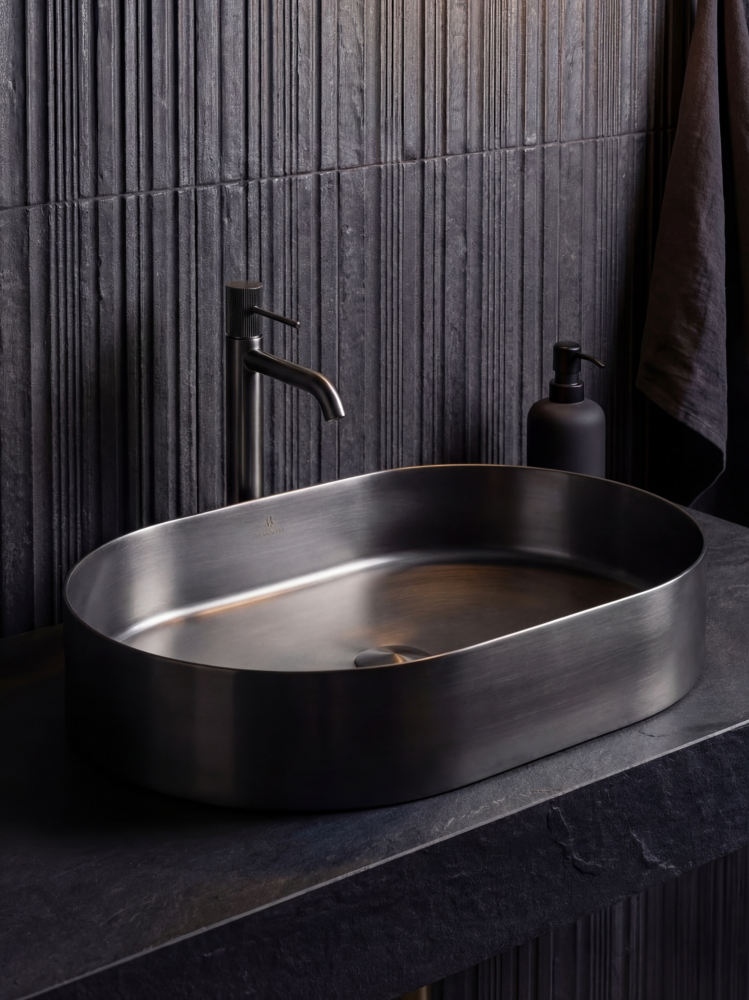 Раковина ALTROBAGNO Этерно (Eterno) 001026 MtGr из нержавеющей стали