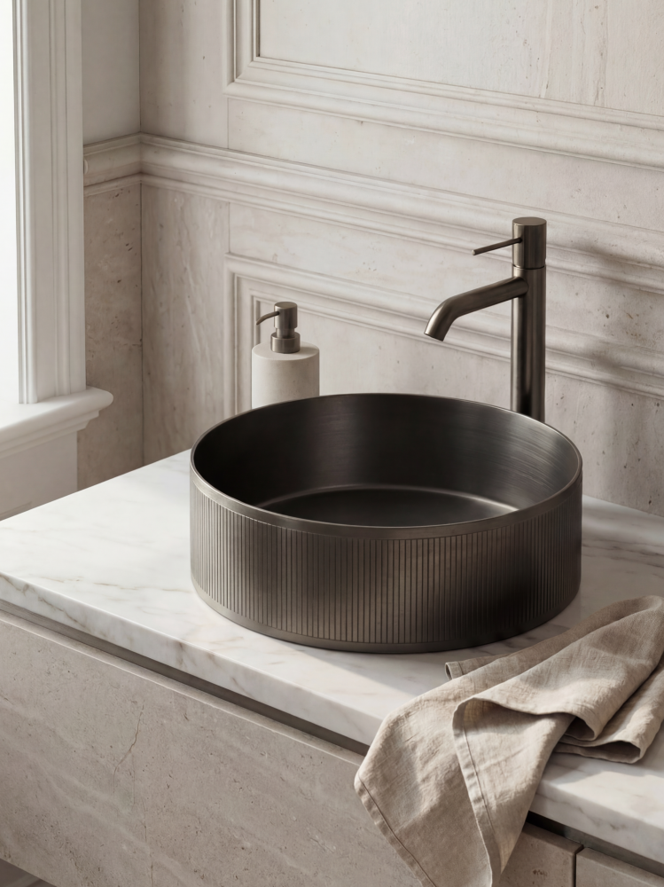 Раковина ALTROBAGNO Костозо (Costoso) 001006 MtGr из нержавеющей стали