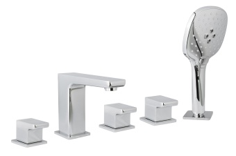 Смеситель на борт ванны с душем AltroBagno Lamberto 020101 Cr