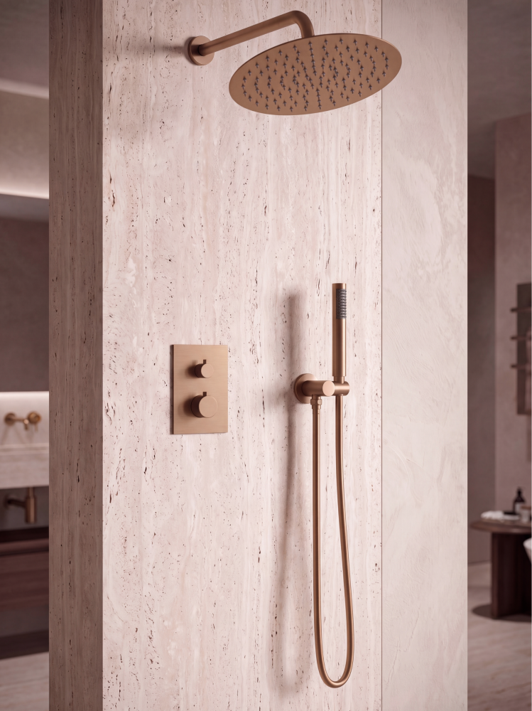 Душевая система с термостатом ALTROBAGNO Юнион (Unione) 040410 BC