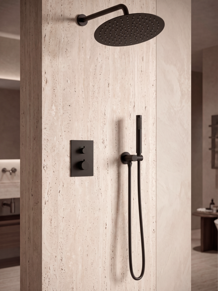 Душевая система с термостатом ALTROBAGNO Юнион (Unione) 040408 MB
