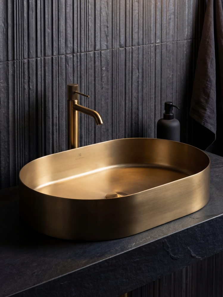 Раковина AltroBagno Eterno 001025 OrSp из нержавеющей стали