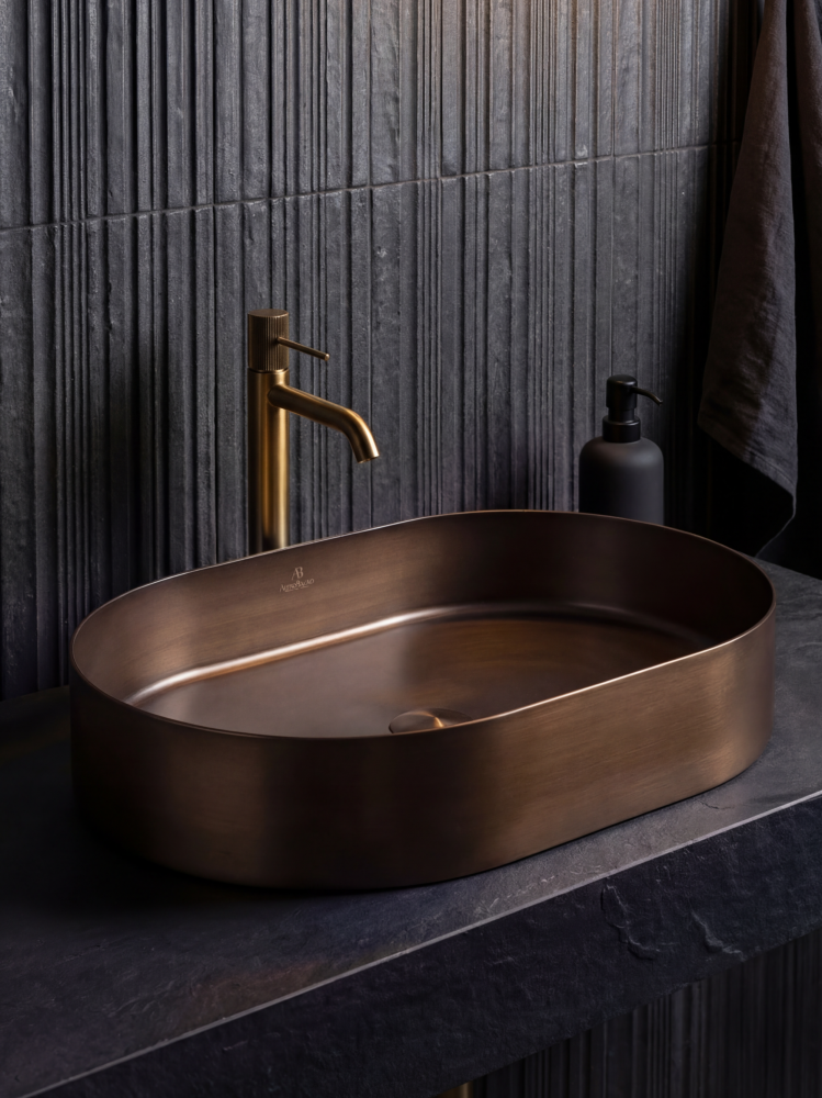 Раковина ALTROBAGNO Этерно (Eterno) 001028 BrAn из нержавеющей стали