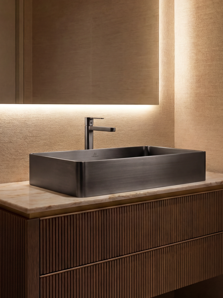 Раковина AltroBagno Solido 001022 MtGr из нержавеющей стали