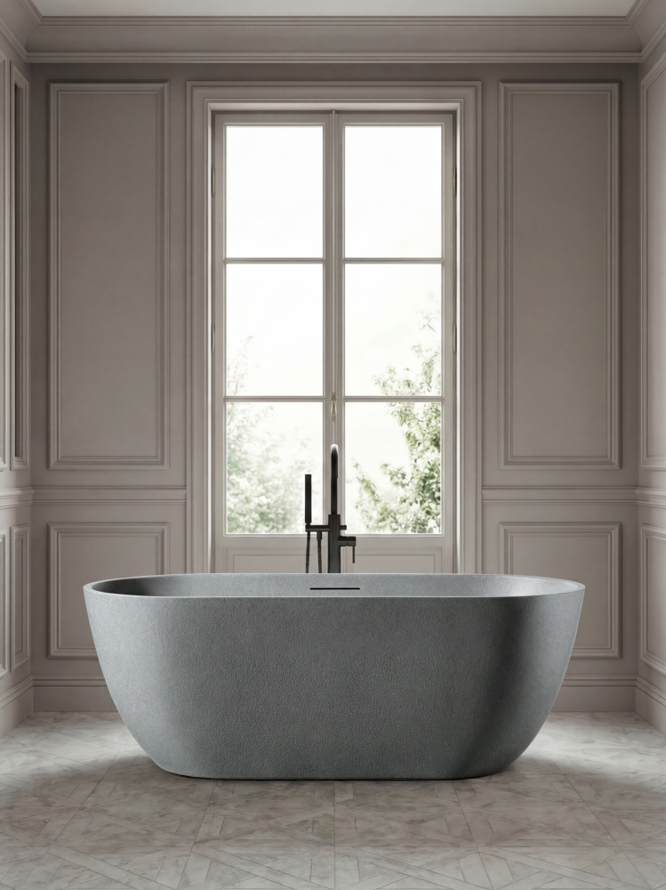 Ванна из искусственного камня AltroBagno Bruna 090202 Granite Gray