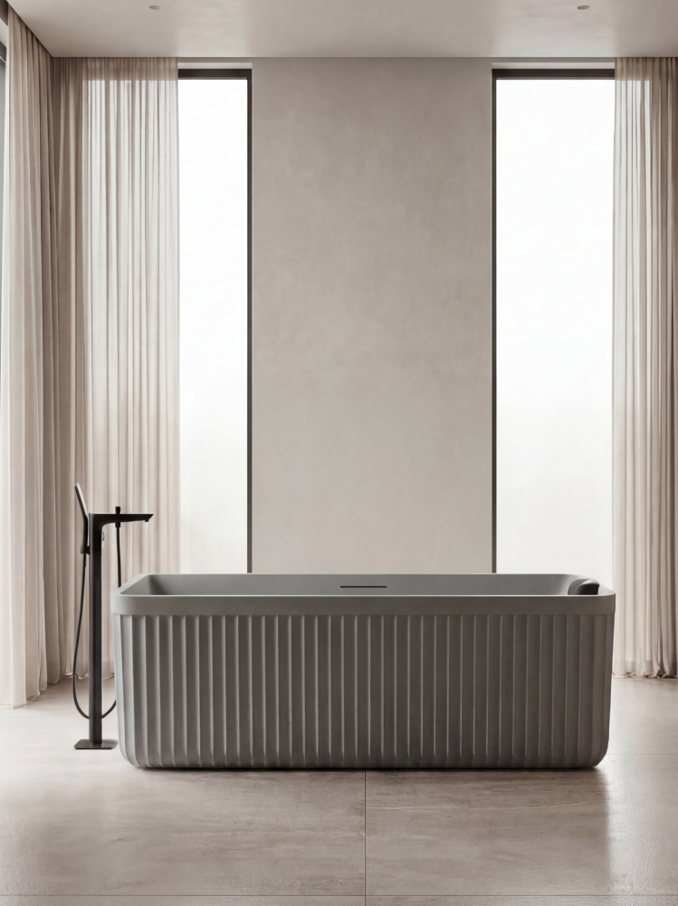 Ванна из искусственного камня AltroBagno Cinzia 090109 Cement Grey