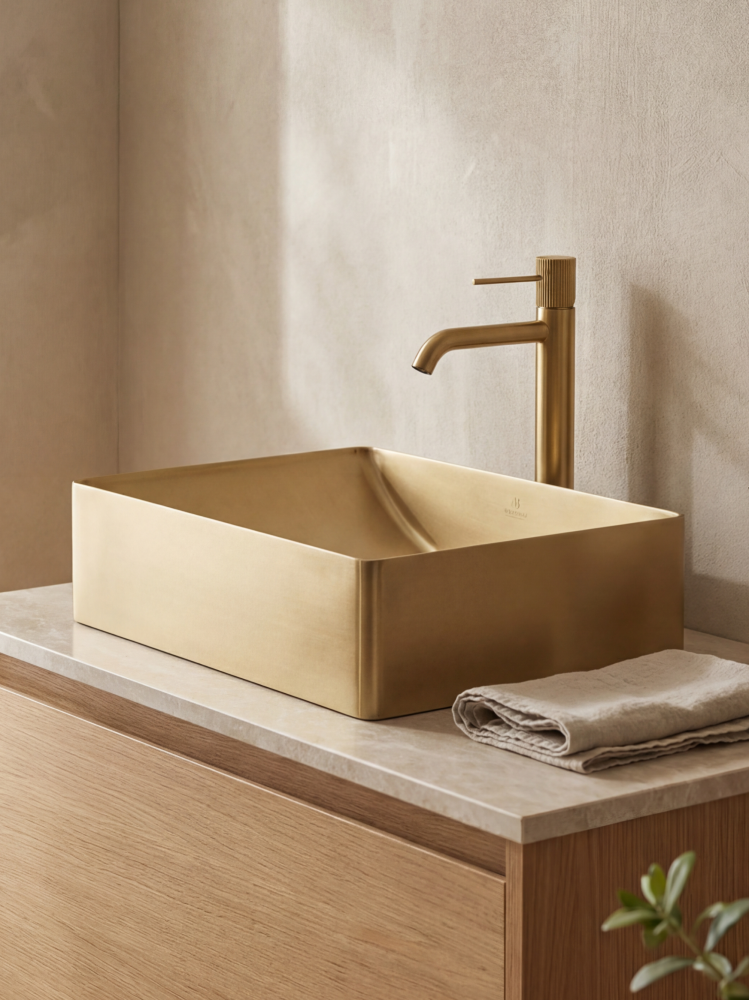 Раковина AltroBagno Futuro 001013 OrSp из нержавеющей стали