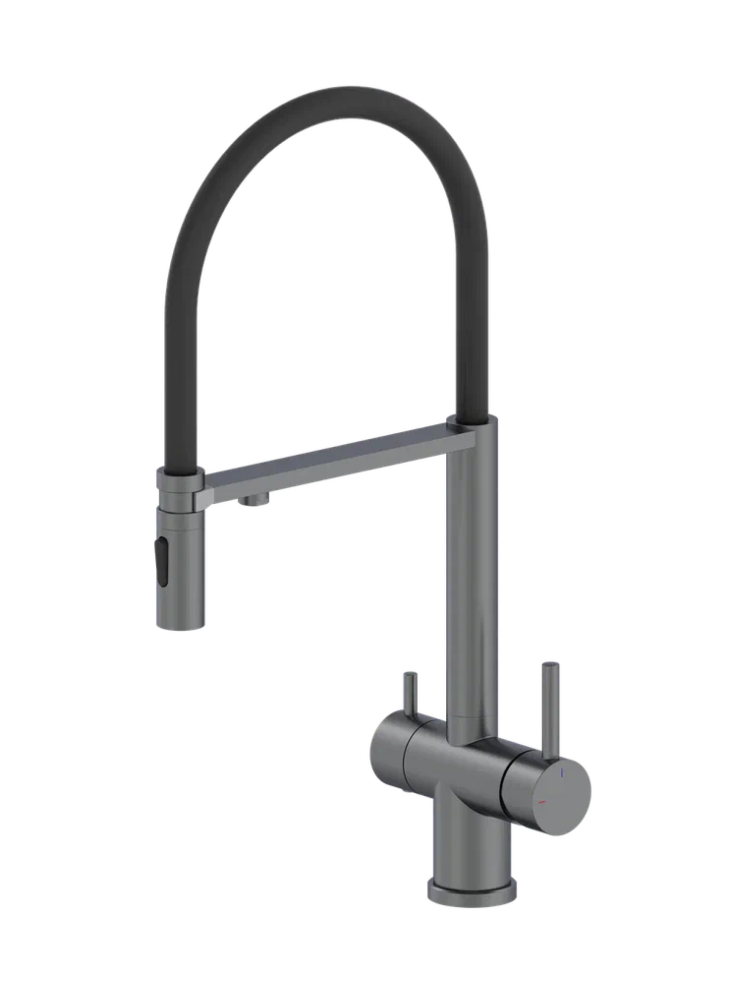 Смеситель для кухни с гибким изливом AltroBagno Flusso 050203 GM