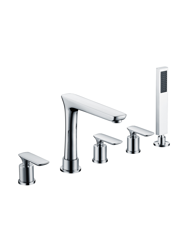 Смеситель для ванны на 5 отверстий ALTROBAGNO Аперто (Aperto) 020102 Cr