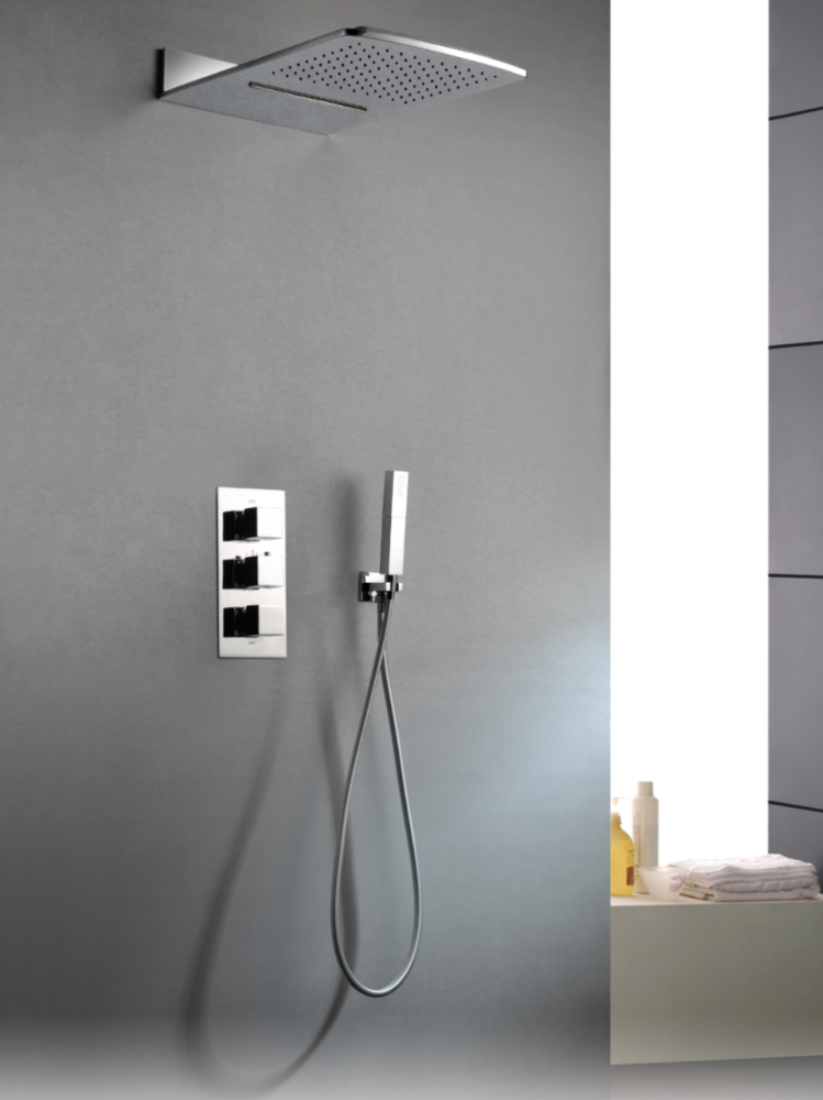 Встраиваемая душевая система с термостатом AltroBagno Cascata 040101 Cr