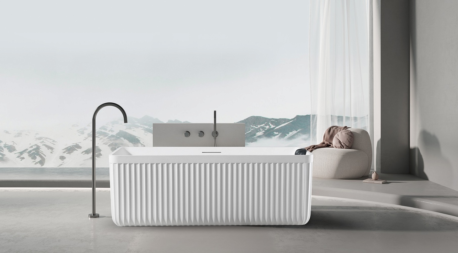 Ванна из искусственного камня AltroBagno Cinzia 090106 White