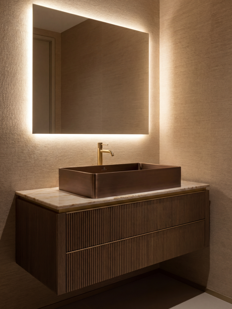 Раковина ALTROBAGNO Солидо (Solido) 001024 BrAn из нержавеющей стали