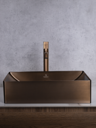 Раковина AltroBagno Futuro 001016 BrAn из нержавеющей стали