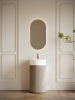 Тумба с раковиной ALTROBAGNO Чиа (Chia) 450 Velet Beige Oak/Matte Wt