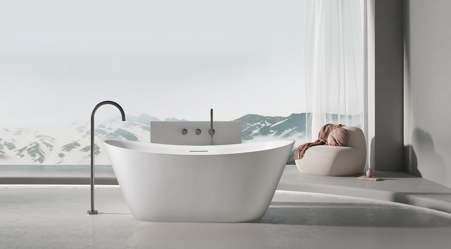 Ванна из искусственного камня AltroBagno Fiorina 090216 White