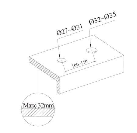 Смеситель для раковины AltroBagno Bilancia 010901 Ni