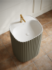 Раковина напольная AltroBagno Koko 500 Gray Green