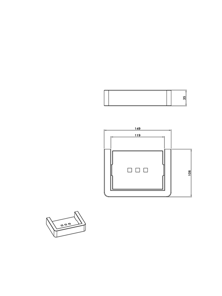 Мыльница подвесная ALTROBAGNO Аперто (Aperto) 080705 MB
