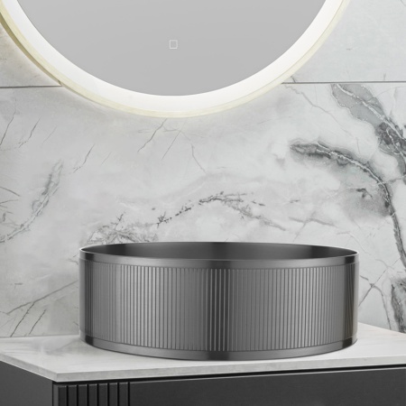 Раковина AltroBagno Costoso 001006 MtGr из нержавеющей стали