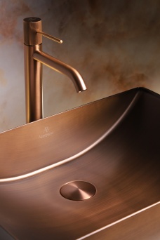 Раковина AltroBagno Futuro 001016 BrAn из нержавеющей стали