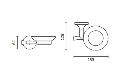 Мыльница подвесная AltroBagno Corposo 080714 Gl