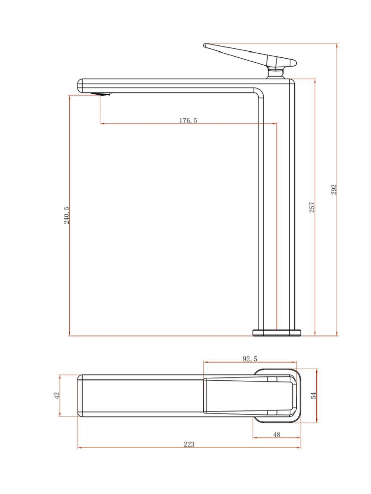 Смеситель для раковины ALTROBAGNO Эгоиста (Egoista) 010238 BG