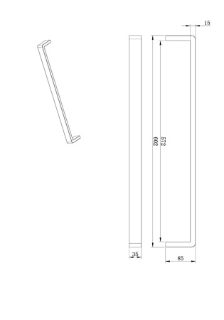 Полотенцедержатель AltroBagno Aperto 081305 Cr