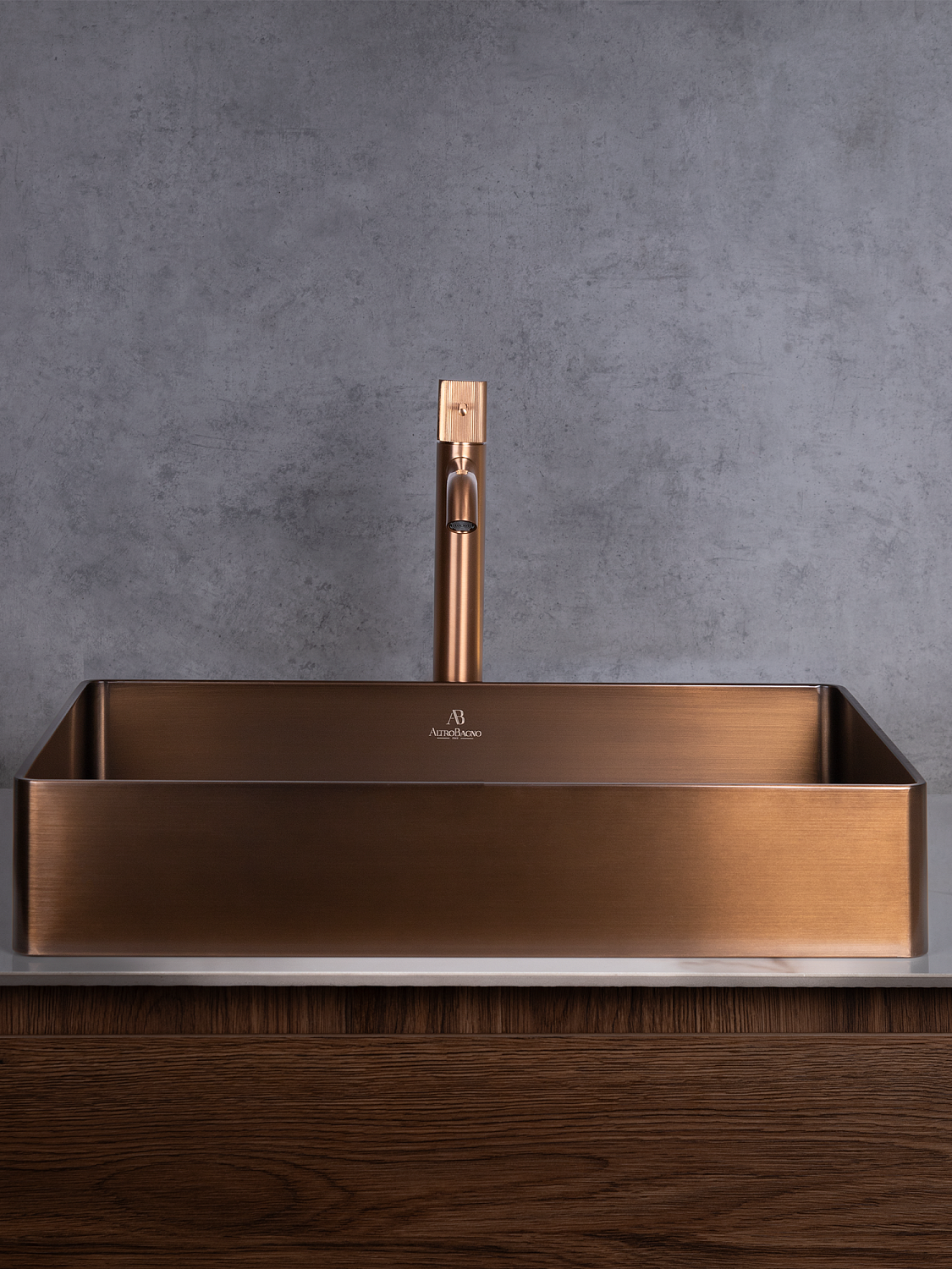 Раковина AltroBagno Astro 001020 BrAn из нержавеющей стали