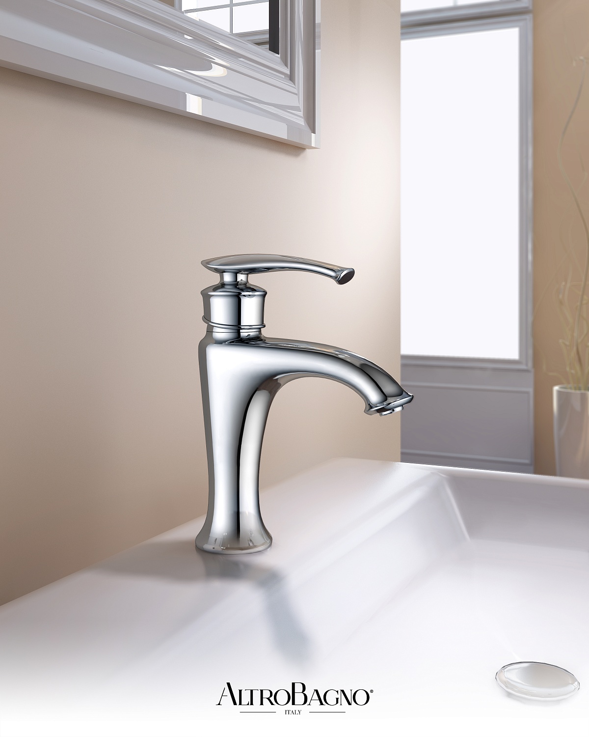 Смеситель для раковины AltroBagno Beatrice 0112 Cr