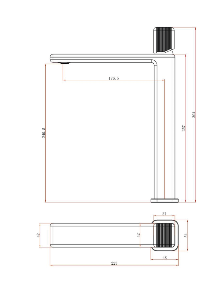 Смеситель для раковины ALTROBAGNO Эгоиста (Egoista) 010245 BC