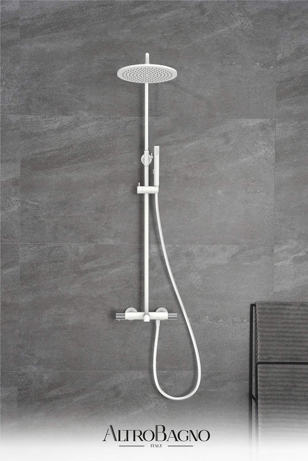 Душевая система с термостатом AltroBagno Intento 030424 MW