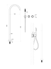 Смеситель для ванны ALTROBAGNO Рикко (Ricco) 020204 Cr