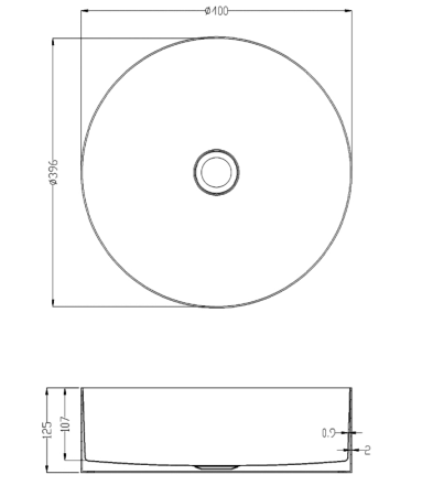 Раковина AltroBagno Luna 001001 OrSp из нержавеющей стали