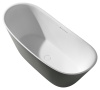 Ванна из искусственного камня AltroBagno Fiorina 090220 Cement Grey & White