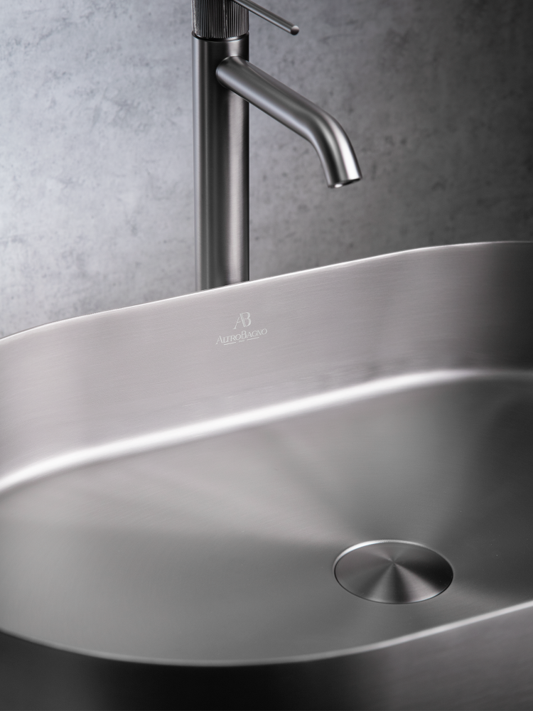 Раковина AltroBagno Eterno 001026 MtGr из нержавеющей стали