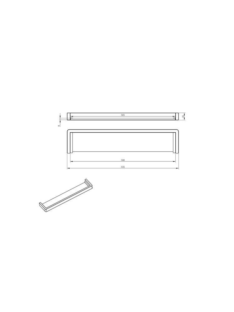 Полка ALTROBAGNO Аперто (Aperto) 082801 MB