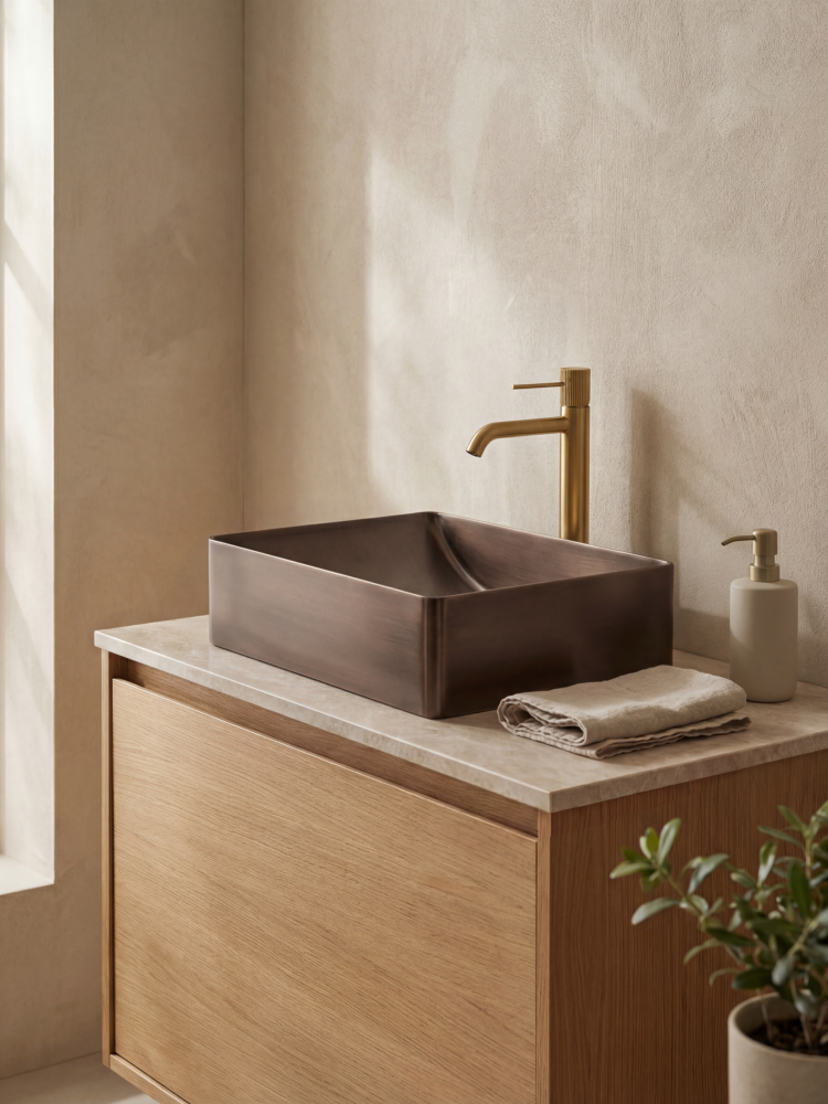 Раковина AltroBagno Futuro 001016 BrAn из нержавеющей стали