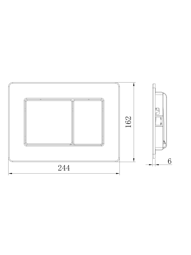 Кнопка смыва AltroBagno PFP 0283 MB