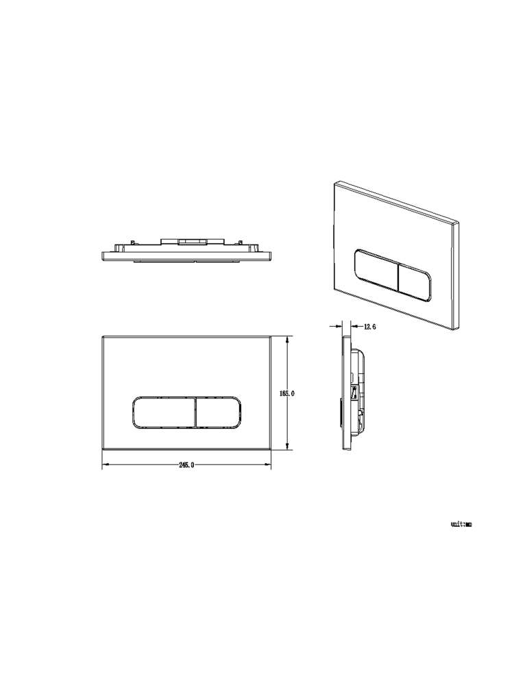 Кнопка смыва ALTROBAGNO PFP 002 MB