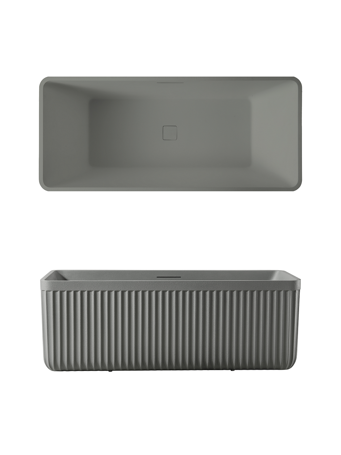 Ванна из искусственного камня AltroBagno Cinzia 090109 Cement Grey