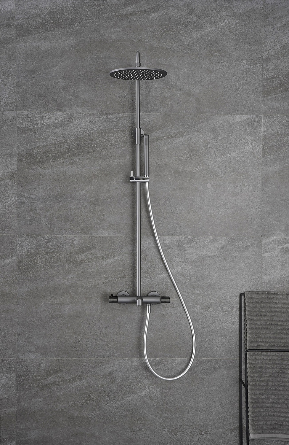 Душевая система с термостатом AltroBagno Intento 030421 GrNe