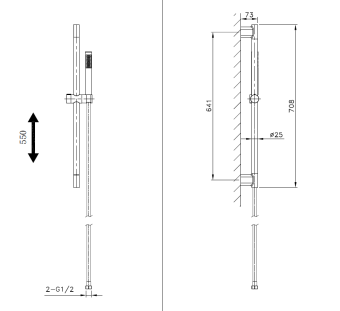 Душевой гарнитур AltroBagno Costanza 030302 Or