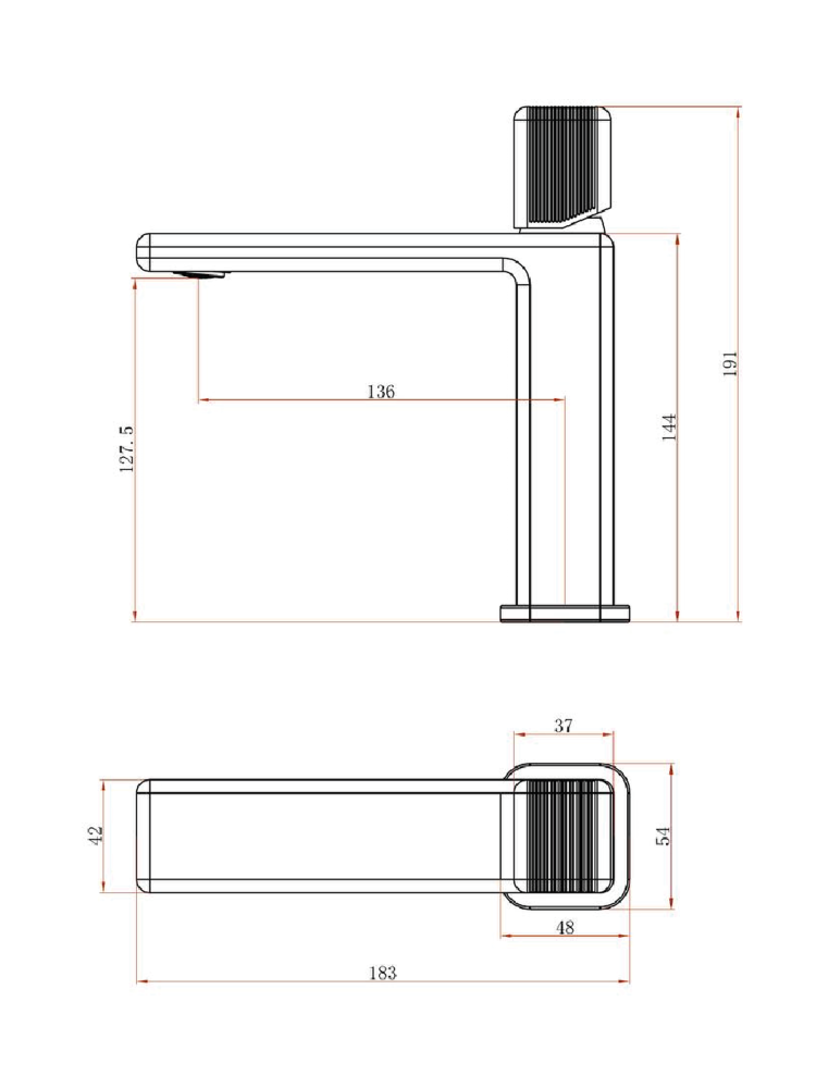 Смеситель для раковины ALTROBAGNO Эгоиста (Egoista) 0160 BC