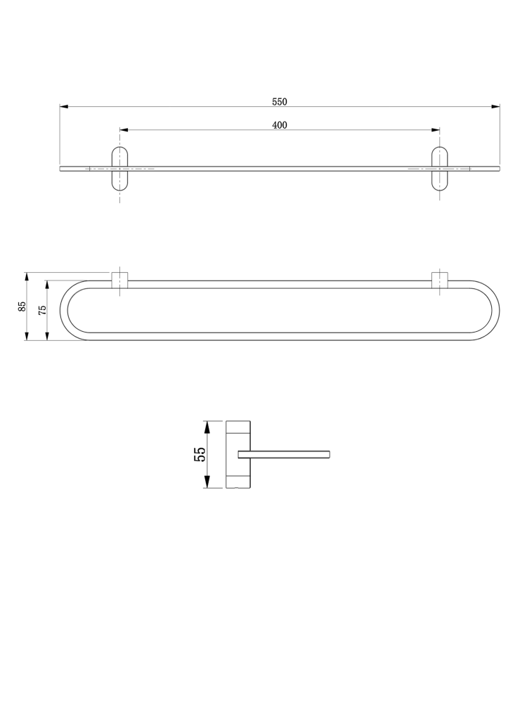 Полотенцедержатель ALTROBAGNO Люминозо (Luminoso) 081319 BG