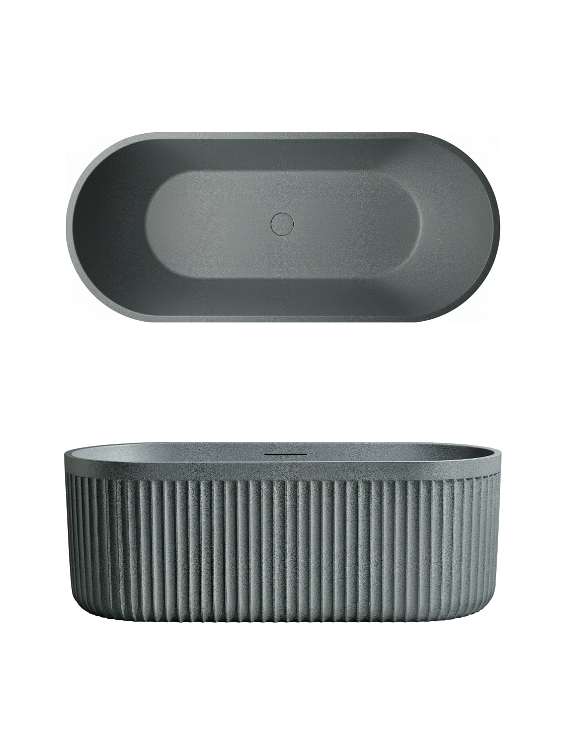 Ванна из искусственного камня AltroBagno Gianni 090212 Granite Gray