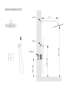Душевая система с термостатом AltroBagno Unione 040407 Cr